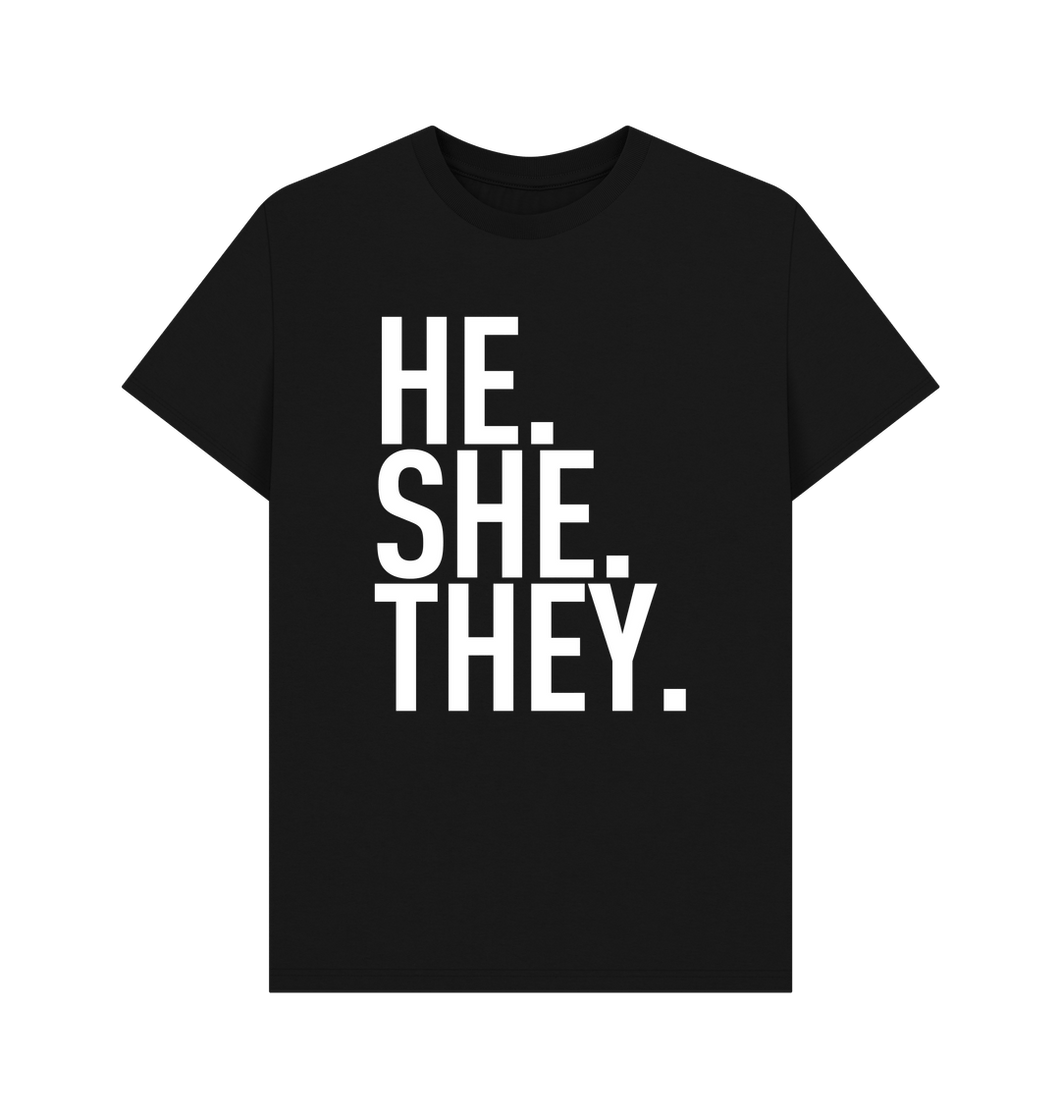 Black HE.SHE.THEY. T-Shirt