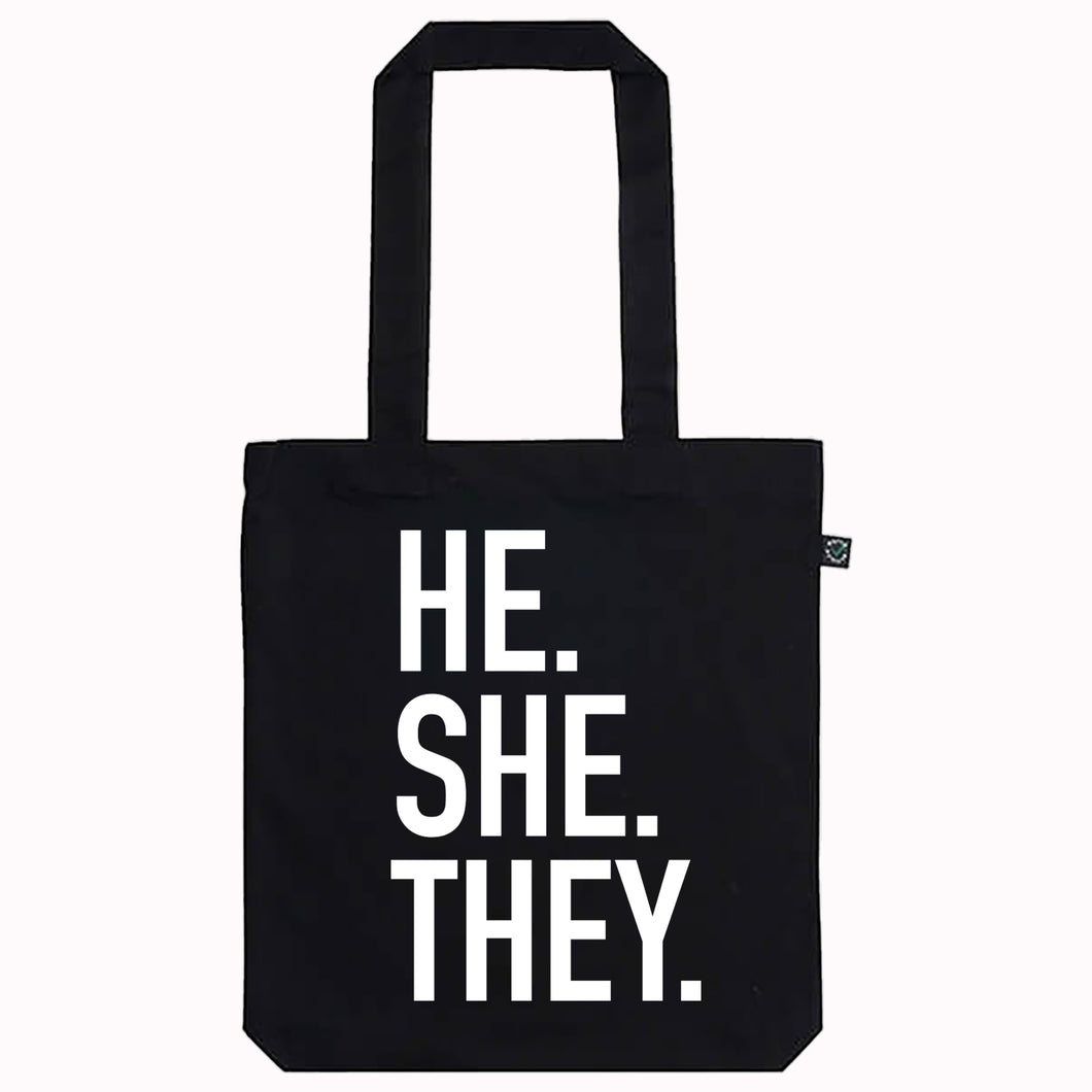 HE.SHE.THEY. Tote Bag